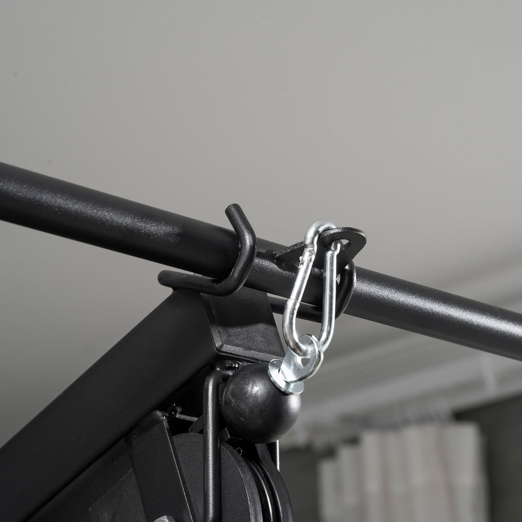 HOMCOM Fitness-Station mit 12 Gewichtsblöcken à 5,5 kg für ein umfassendes Training - 135 x 103 x 210 cm