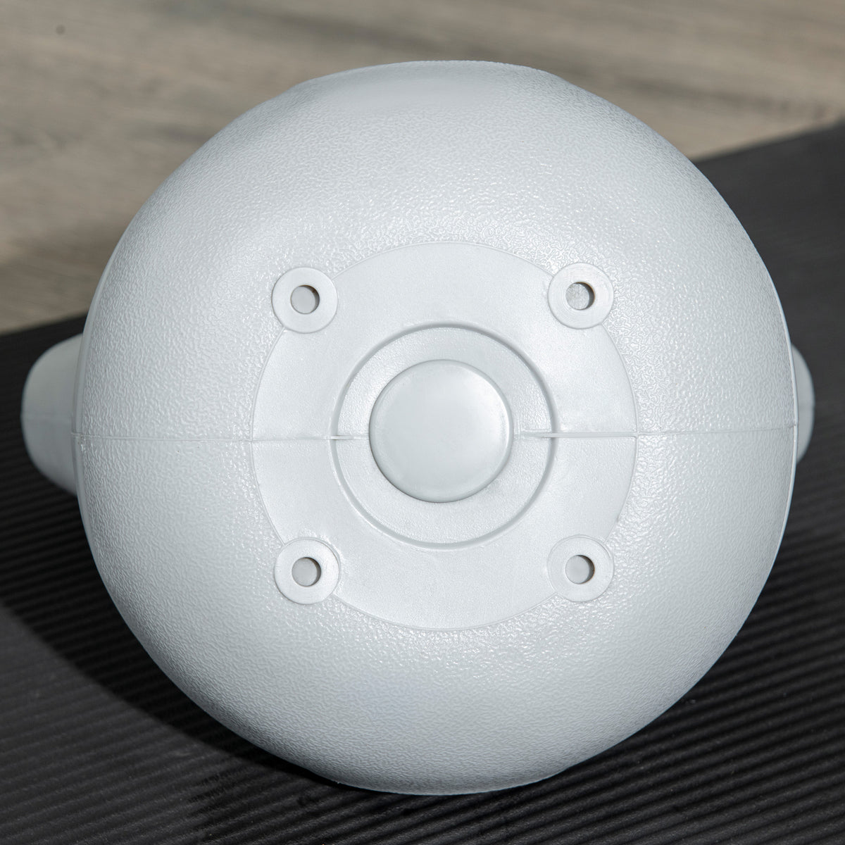 SPORTNOW Kettlebell 16kg in PU und Sand mit flacher Basis und bequemem Griff für Kreuzheben, Kniebeugen und Hebefiguren, 26x18x32 cm, Grün