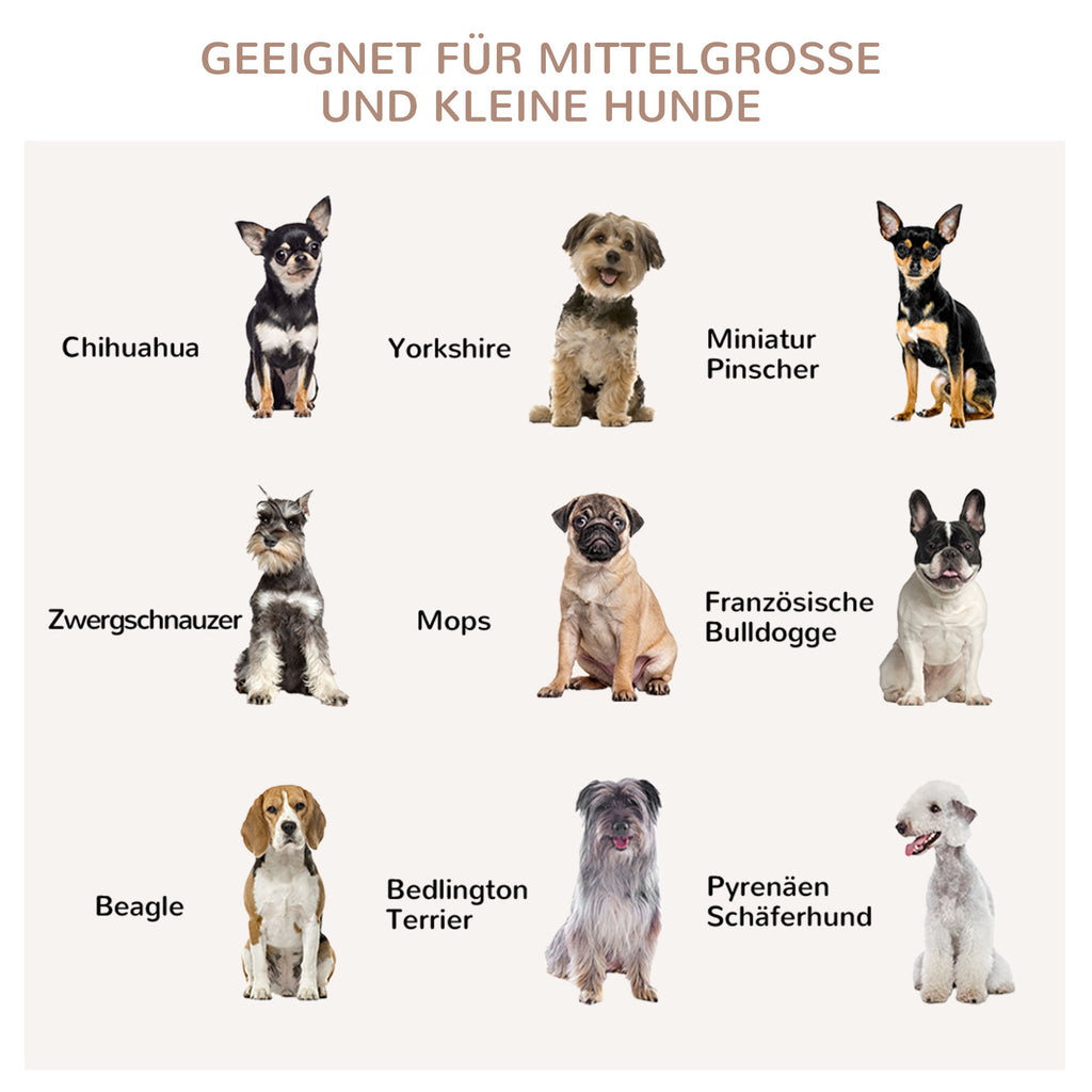 PawHut Hundekäfig, Hundebox, wasserabweisende Matte, herausnehmbare Bodenwanne, verriegelbar, Schwarz, 80 x 55 x 71 cm