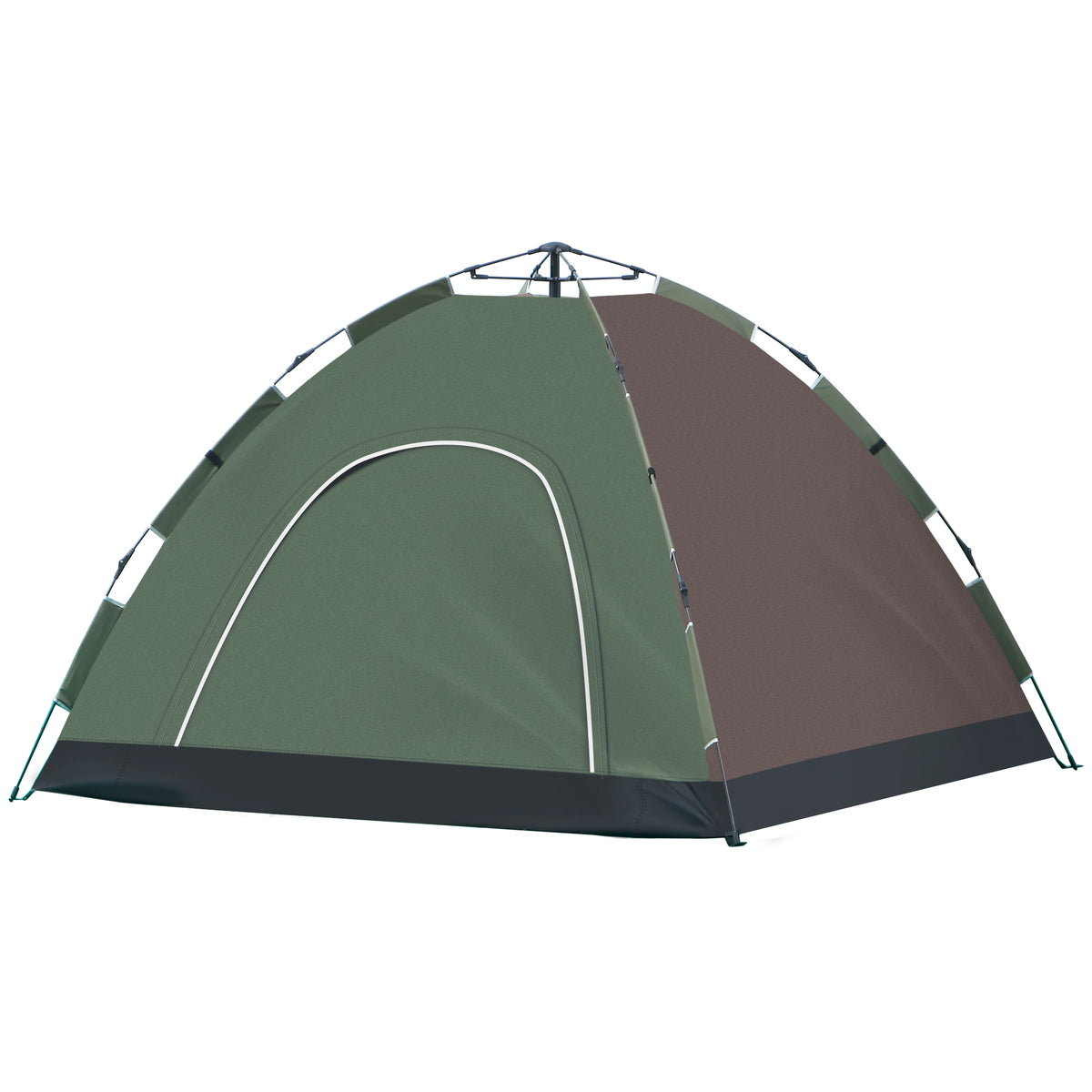 Outsunny Campingzelt für 2 Personen mit Tragetasche, Lampenhaken und Aufbewahrungstaschen, 210x210x135 cm
