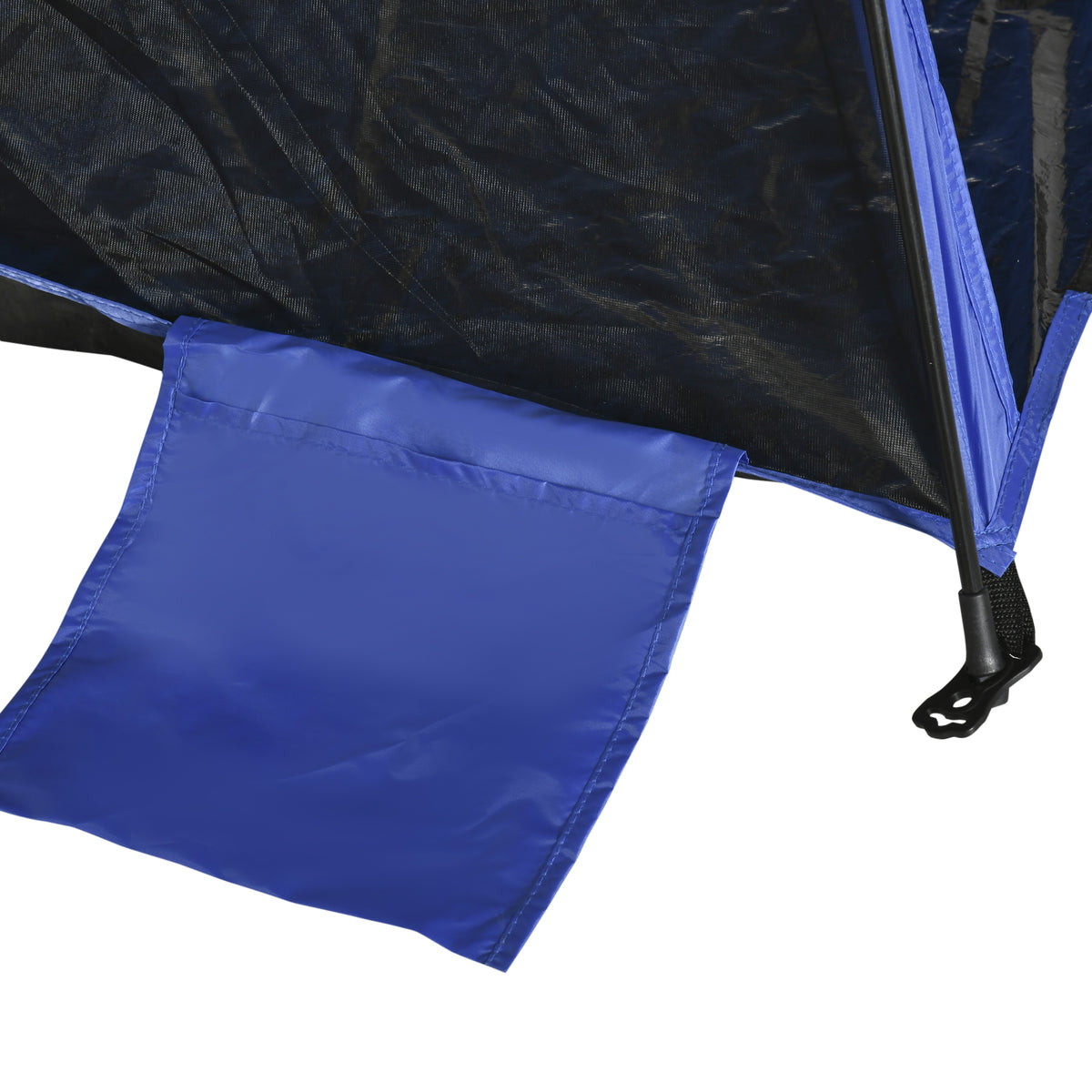 Outsunny Strandmuschel, Strandzelt, Pop up Campingzelt, Netzfenster, Tragetasche, 2-3 Personen, Fiberglas, 210 x 140 x 120 cm