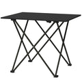 Outsunny Faltbarer Campingtisch, leichter Picknicktisch aus Metall mit Transporttasche - 56L x 45B x 45H cm
