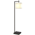 HOMCOM Stehlampe mit 10 Helligkeitsstufen und einstellbarer Farbtemperatur, Fernbedienung und 9W Lampe, Schwarz