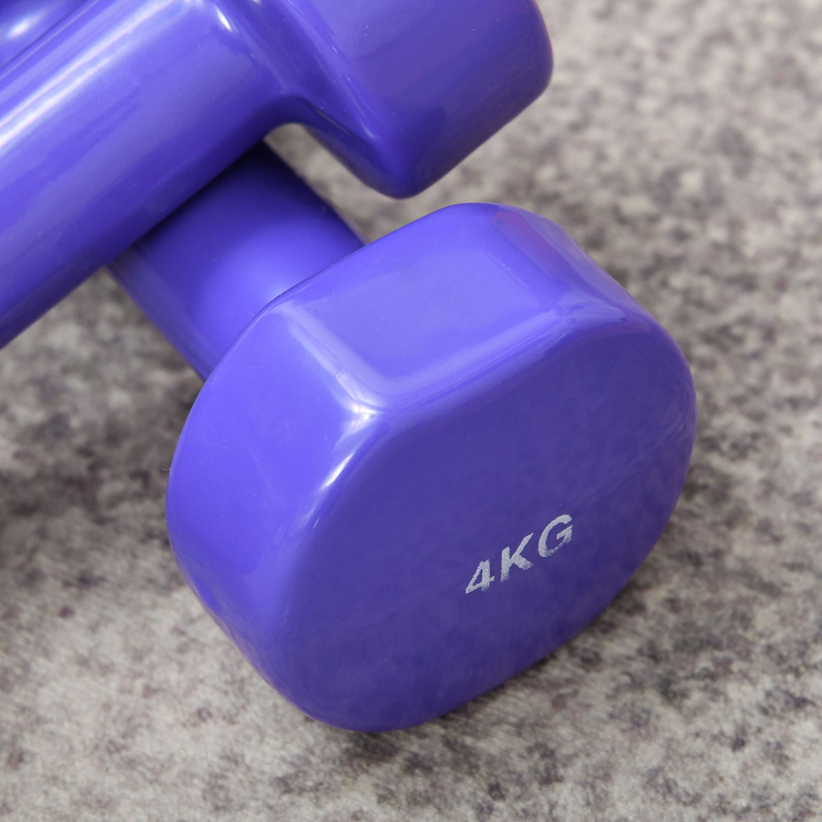 HOMCOM Set aus 8 hexagonalen Hanteln, Gesamtgewicht 20 kg, Set aus 8 kurzen Hanteln für das Fitnessstudio mit Polyurethanbeschichtung in Multicolor