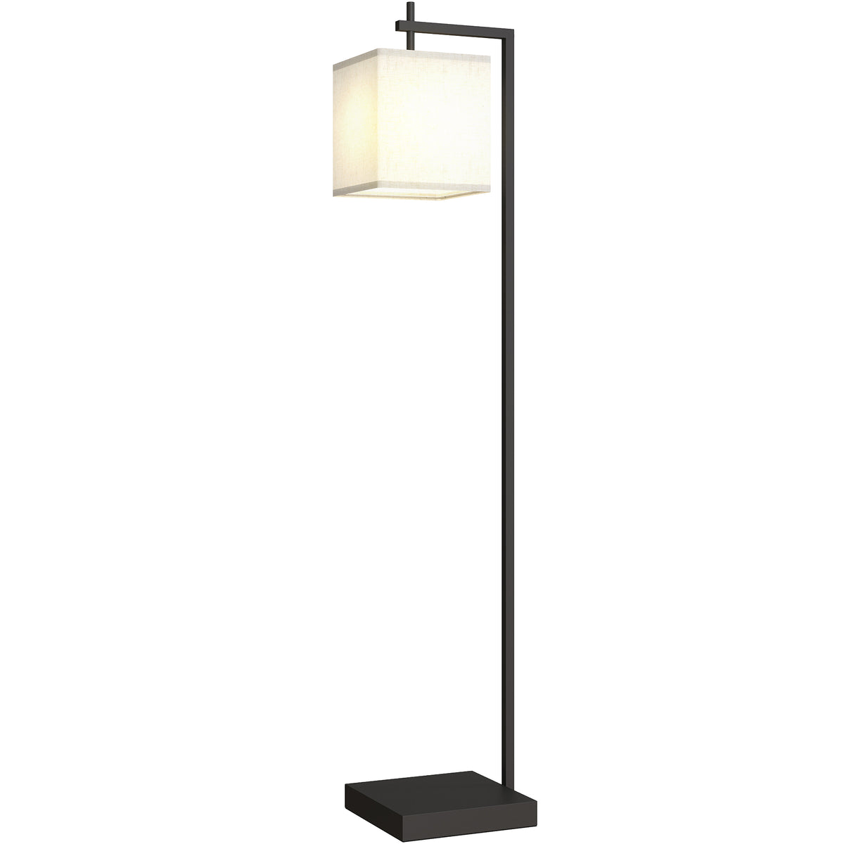 HOMCOM Stehlampe mit 10 Helligkeitsstufen und einstellbarer Farbtemperatur, Fernbedienung und 9W Lampe, Schwarz