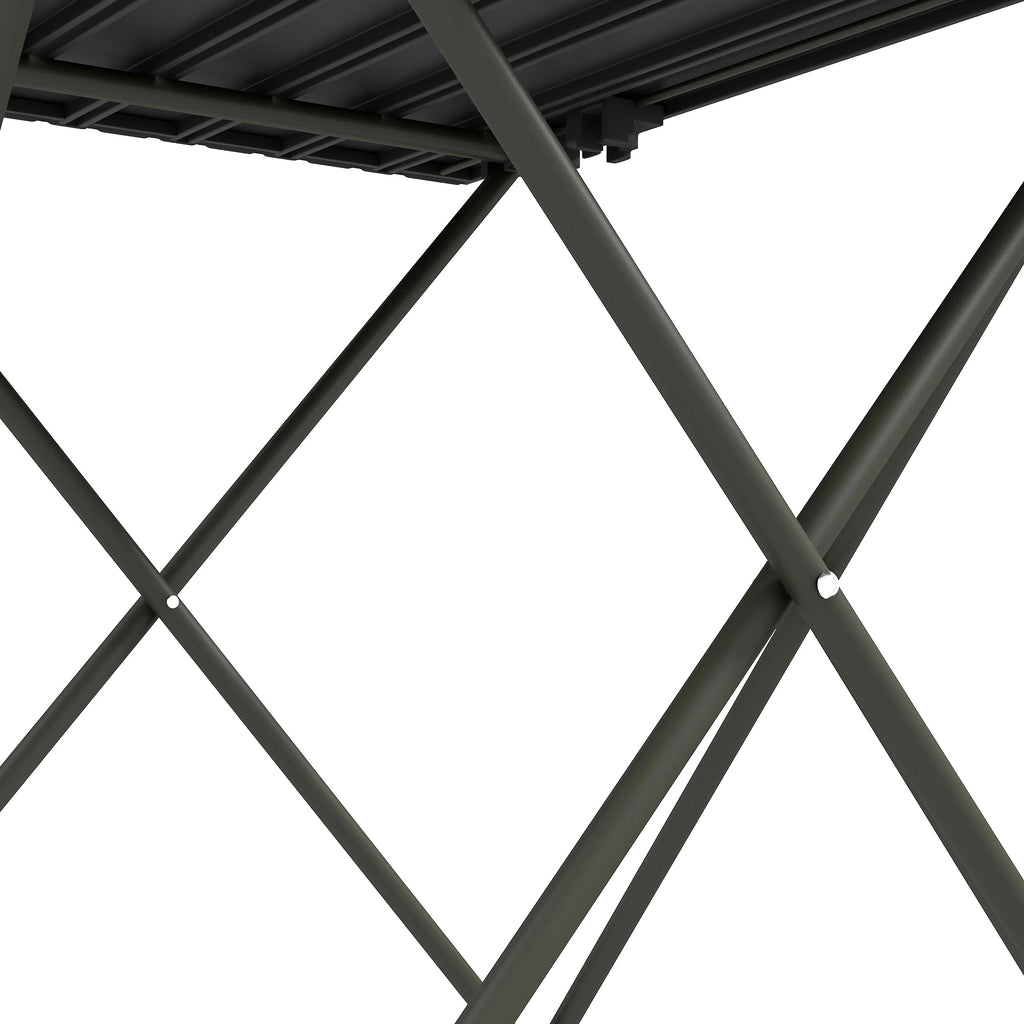 Outsunny Faltbarer Campingtisch, leichter Picknicktisch aus Metall mit Transporttasche - 56L x 45B x 45H cm