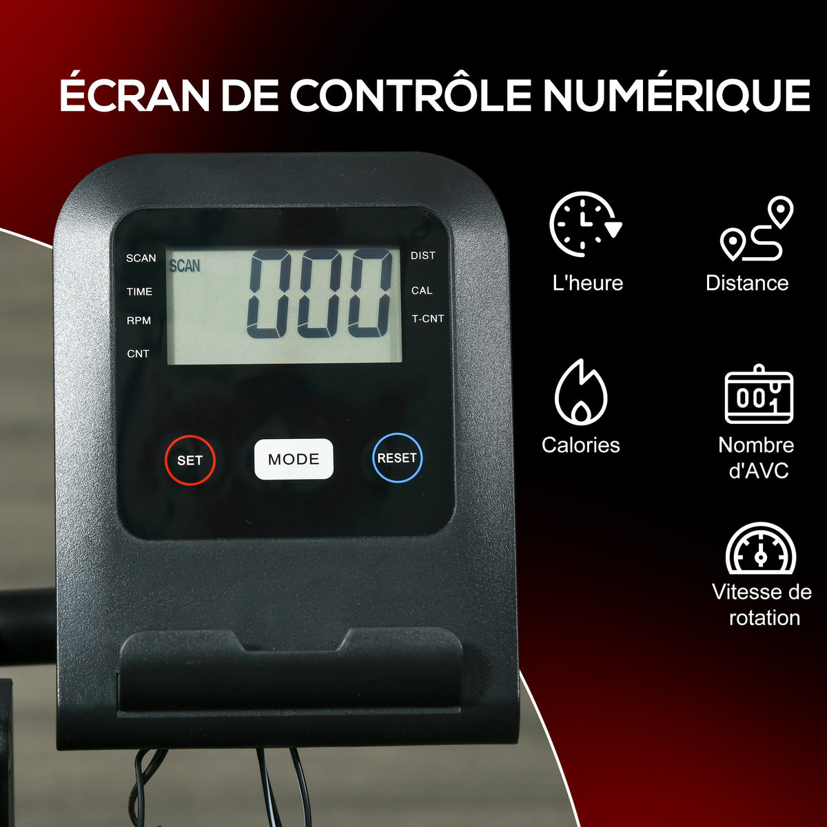 SPORTNOW Wasser-Rudergerät Heimtrainer 6 Widerstandsstufen LCD-Multifunktionsdisplay Stahl PC Schwarz
