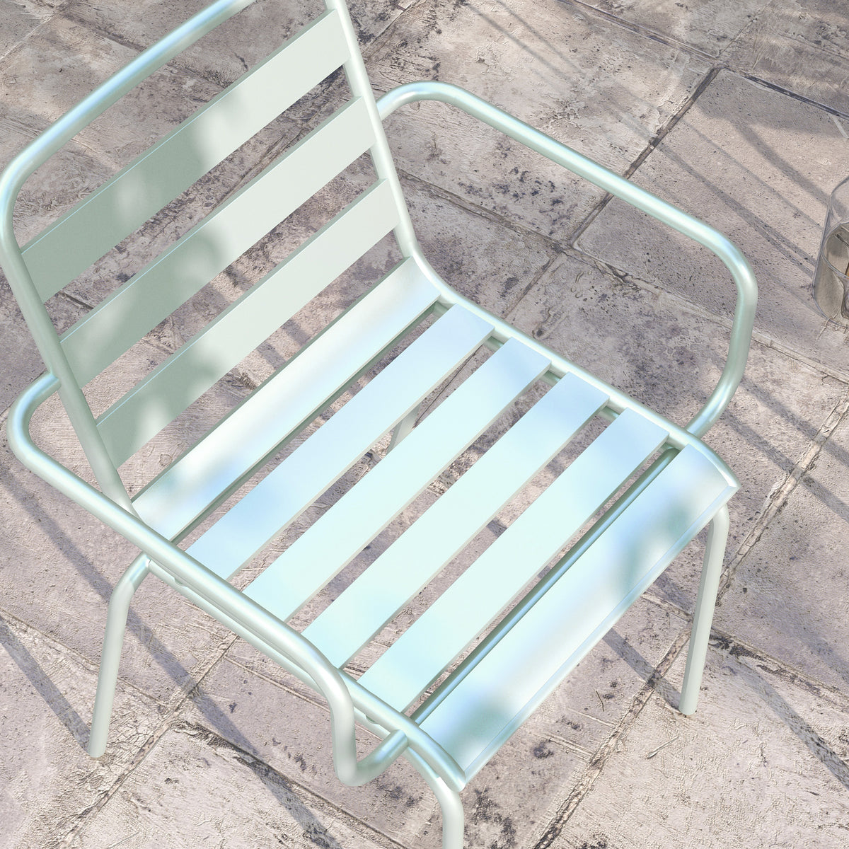 Outsunny 3teiliges Bistro-Set Balkonbistro-Set 2er-Bistroset, klappbar, modernes Design, 51 x 58 x 78 cm, Grün